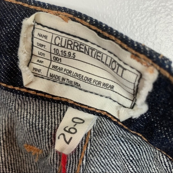 CURRENT/ELLIOTT 5 Pocket Denim Mini Skirt Indigo Sun Size 26 Y2K Retro - Picture 5 of 8